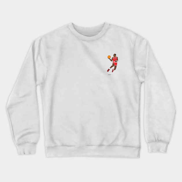 Michal Jordan Flying Vintage Crewneck Sweatshirt by portraiteam